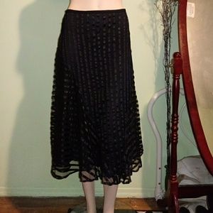 🎄🎄French Connection Black Ribbon and Lace Skirt, 10